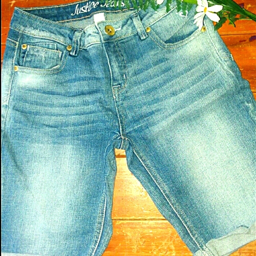 Justice jean shorts